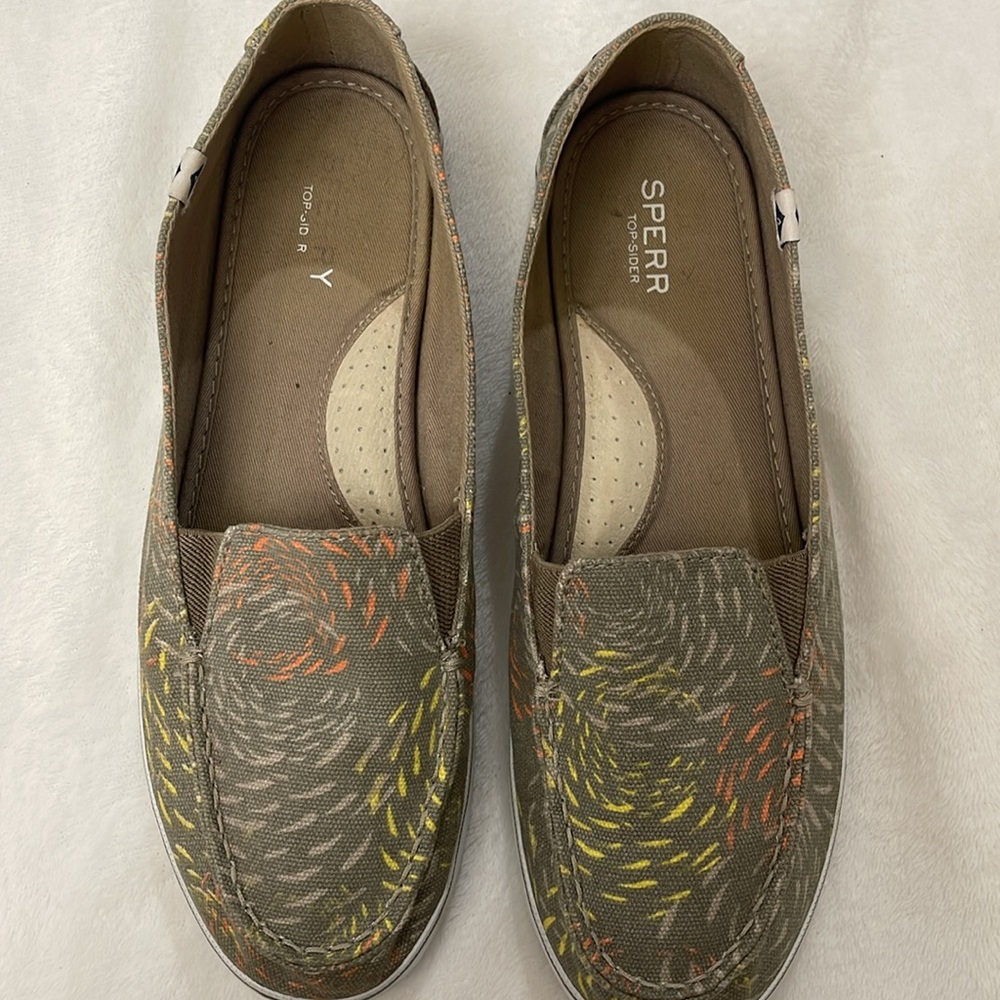 Sperry Patterned Canvas Loafers WOMENS SIZE 9M - Picture 3 of 7